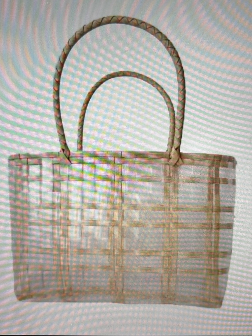 Basketweave Tote Bag
